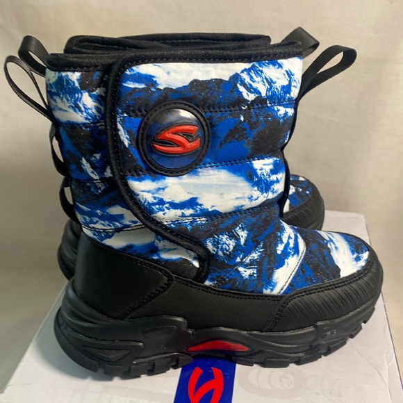 Hobi bear snow ski winter outdoor insulated faux fur 13 youth boys boots new - Picture 1 of 9